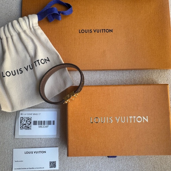 Louis Vuitton Monogram Brown and Gold Bracelet - Picture 6 of 8